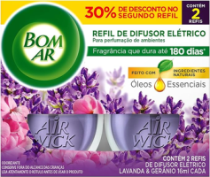 Air Wick Bom Ar – Refil Difusor Elétrico Lavanda Embalagem Promocional.