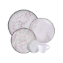 Aparelho de Jantar 20 peças Tramontina Floralis em Porcelana – Floral