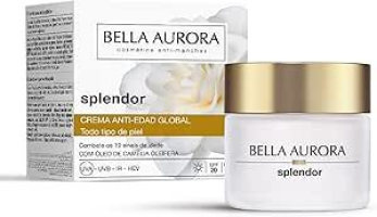 Bella Aurora – Creme Facial Diurno Anti-Idade e Antirrugas 50+ Anos – Creme Facial Hidratante com FPS 20 – Antimanchas – Creme Facial de Dia Efeito Lifting – Splendor 10-50 ml