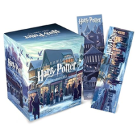 Box Harry Potter Scholastic – castelo (caixa azul): com 02 marcadores