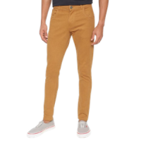 Calça Sarja Skinny Grifle Masculina – Caramelo