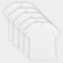 Camiseta Hering Básica Masculina 5 Peças – Branco