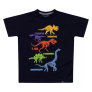 Camiseta Manga Curta Vrasalon Dinossauros – Azul Escuro