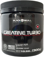 Creatine Turbo Monohidratada – 300G sem Sabor, Black Skull