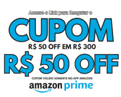 Cupom R$ 50 OFF acima de R$ 300