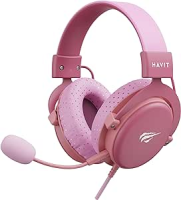 Fone De Ouvido Gamer Headset Havit H2015D Pc/Xbox/Ps4/Ps5 – Pink