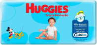 Fralda Huggies Tripla Proteção G – 36 Fraldas