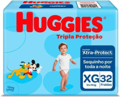 Fralda Huggies Tripla Proteção Xg – 32 Fraldas