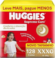 Huggies Fralda Supreme Care XXXG 128 Un