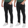 Kit Calça Jeans Skinny Vale de West Casual Masculina – 2 Peças – Preto
