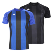 Kit Camisas Kappa Fardamento Verticale 2 Peças Masculino – Azul Royal+Preto