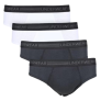 Kit Cueca Slip Underwear 4 Peças – Preto+branco