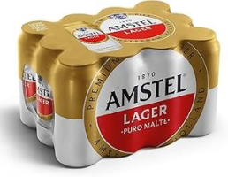 Pack Amstel Cerveja Lager – 12 Latas De 473ml