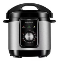 Panela de Pressão Elétrica Mondial, Pratic Cook 3L, 220V, Preto, 700W – PE-47-3L-I