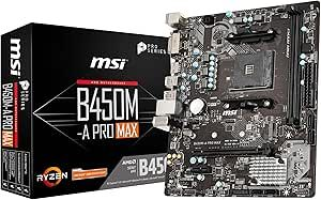 Placa Mãe MSI B450M-A PRO MAX (AM4/2xDDR4/HDMI/DVI-D/M.2/USB 3.2)