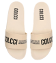 Rasteira Slide Colcci Logo Off-White