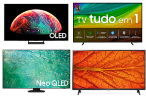 Seleção de TV´s no esquenta BLACK FRIDAY da AMAZON