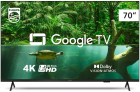 Smart Tv 70″ Uhd 4k Philips 70pug7408/78, Google Tv, Hdr10+, Dolby Vision, Dolby Atmos, Bluetooth 5.0 E Chromecast Integrado