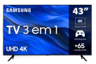 Smart Tv Samsung 43″ Uhd 4k 43cu7700 2023 Processador Crystal 4k Tela Sem Limites 43″