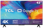 Smart Tv Tcl 43 Polegadas Led 4k Uhd, Google Tv, 3 Hdmi, 1 Usb, Wi-fi, Bluetooth, Hdr, Google Assistente – 43p635