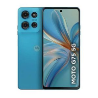 Smartphone Motorola Moto G75 Azul 5G, 256GB, 16GB RAM Boost, Processador Octa-Core, Câmera Traseira 50MP + 8MP, Selfie de 16MP e Tela de 6.8″