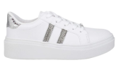 Tênis Vizzano Flatform Strass Feminino – Branco