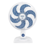 Ventilador De Mesa Mondial Super Power 6 Pás 60W 30Cm Branco e Azul Escuro VSP-30-W – 127V