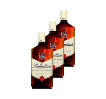 Whisky Ballantine’s Finest Escocês 1 Litro – 3 Unidades